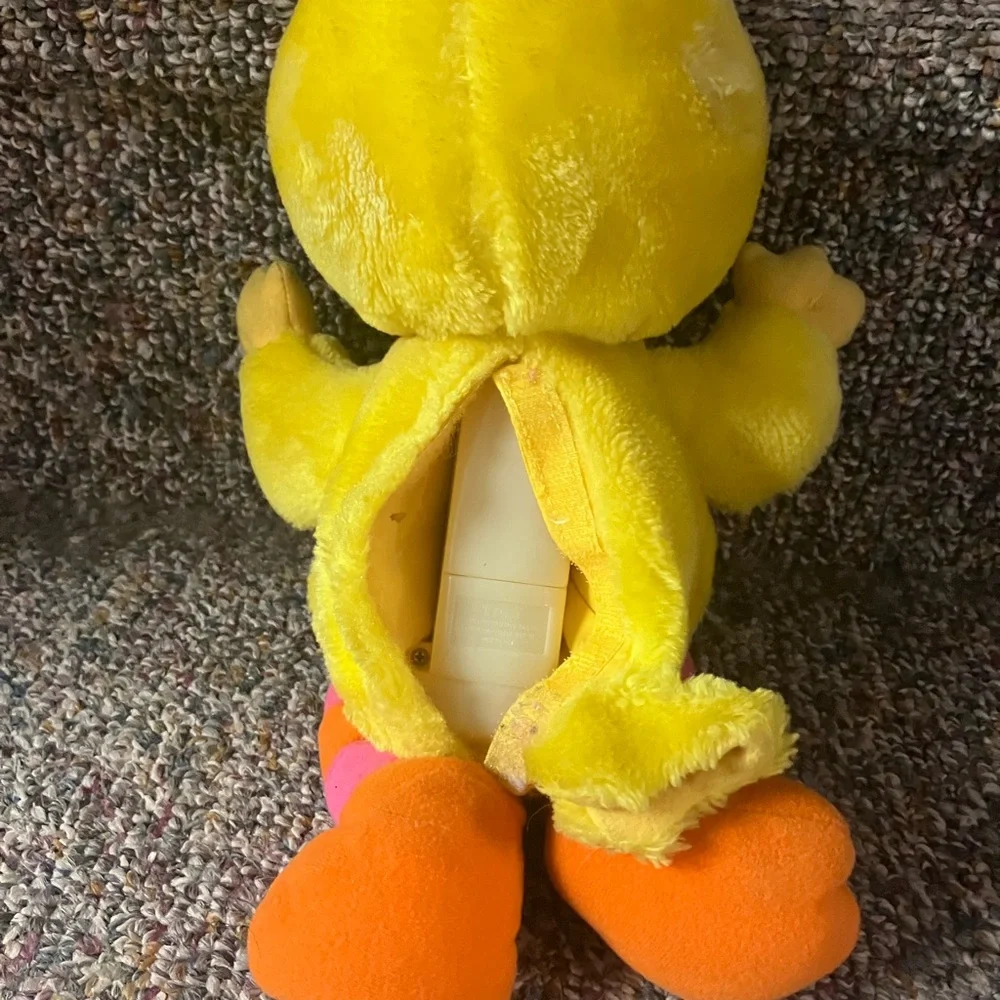 Yellow Plush Bird Toy talking big bird Sesame Street